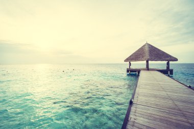 Güzel tropikal Maldivler resort
