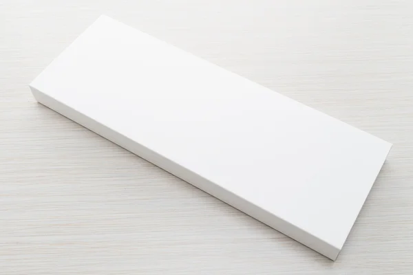 Caixa branca para simular — Fotografia de Stock