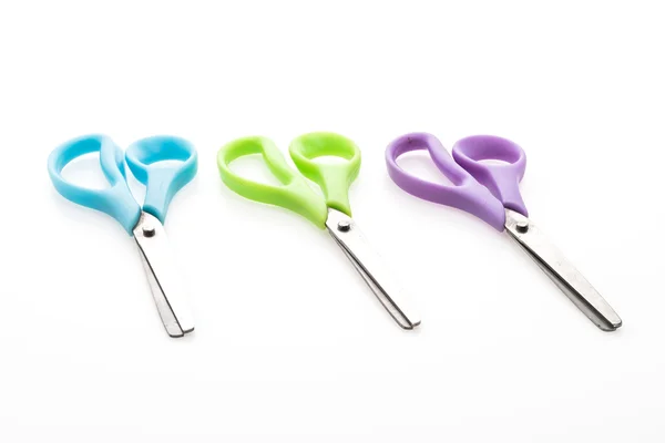 Plastic Colorful scissors — Stock Photo, Image