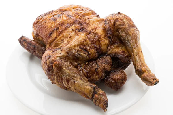 Steka och grilla kycklingkött — Stockfoto