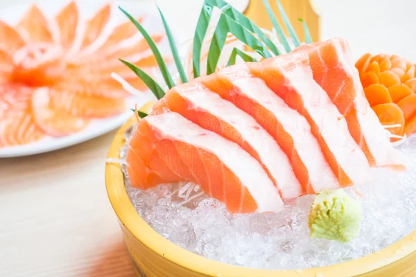 Salmón plato de Sashimi — Foto de Stock