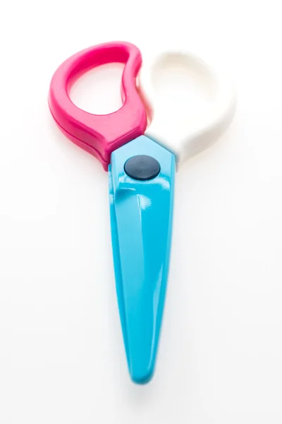 Plastic Colorful scissor — Stock Photo, Image