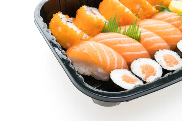 Sushi box s roll — Stock fotografie