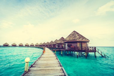 Güzel tropikal Maldivler resort