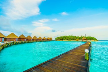 Güzel tropikal Maldivler resort