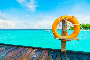 Güzel tropikal Maldivler resort