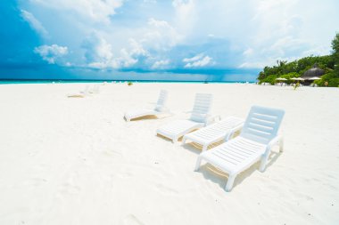 Güzel tropikal Maldivler resort