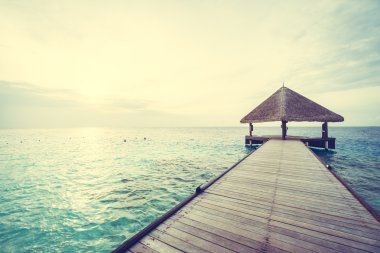 Güzel tropikal Maldivler resort