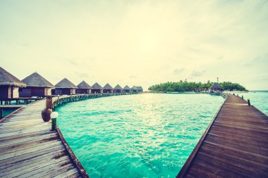 Güzel tropikal Maldivler resort