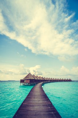 Güzel tropikal Maldivler resort