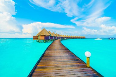 Güzel tropikal Maldivler resort