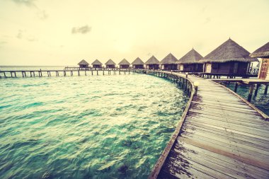 Güzel tropikal Maldivler resort