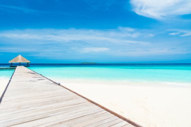 Güzel tropikal Maldivler resort