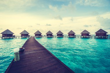 Güzel tropikal Maldivler resort