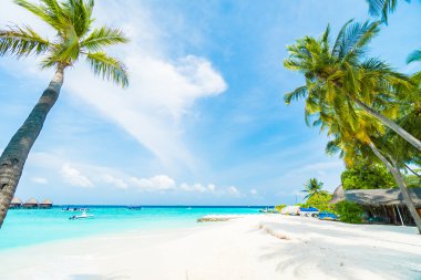 Güzel tropikal Maldivler resort