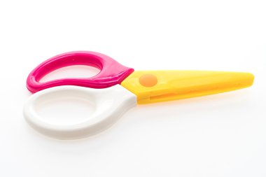 Renkli plastik makas