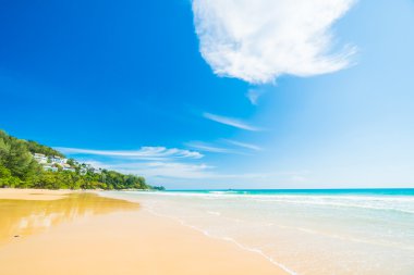 Güzel tropikal plaj ve deniz