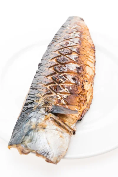 Grilovaná ryba saba — Stock fotografie