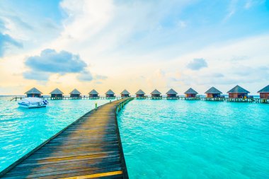 Güzel tropikal Maldivler resort