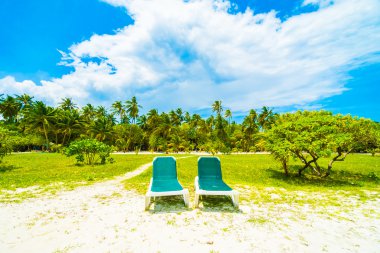 Güzel tropikal Maldivler resort