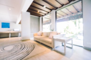 Soyut bulanıklık oturma odası