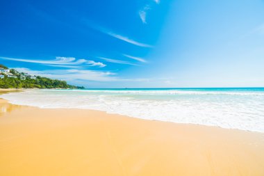 Güzel tropikal plaj ve deniz