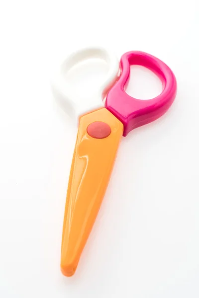 Colorful plastic scissors — Stock Photo, Image