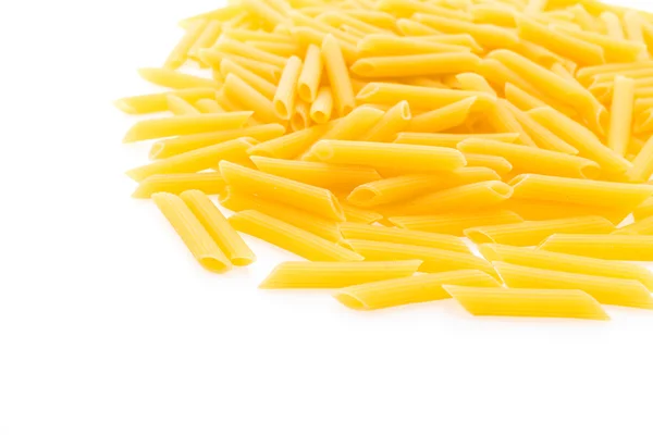 Žlutý suchý těstoviny — Stock fotografie