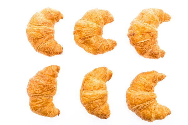 Croissant brood voor het ontbijt — Stockfoto