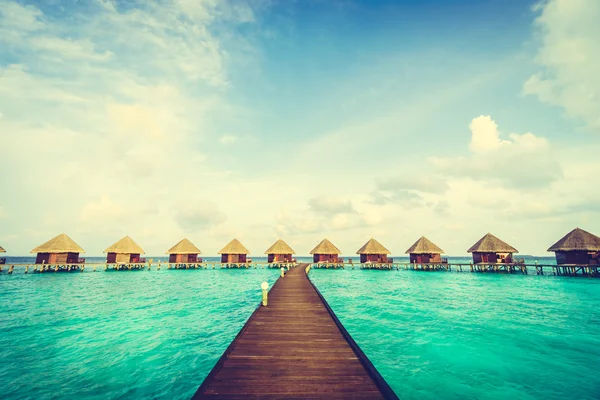 Beautiful tropical Maldives resort Royalty Free Stock Photos