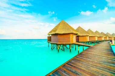 Güzel tropikal Maldivler resort