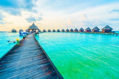 Güzel tropikal Maldivler resort