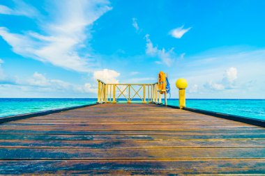 Güzel tropikal Maldivler resort