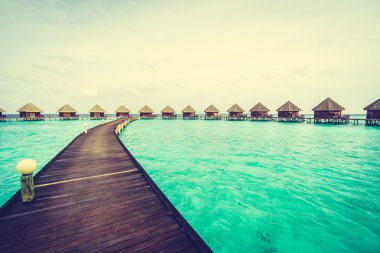 Güzel tropikal Maldivler resort