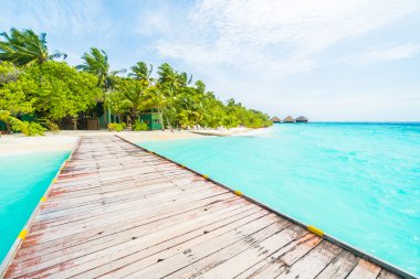 Güzel tropikal Maldivler resort