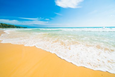 Güzel tropikal plaj ve deniz