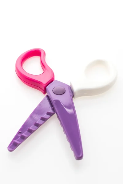 Colorful plastic scissors — Stock Photo, Image