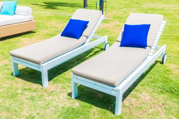 Almohada silla al aire libre — Foto de Stock