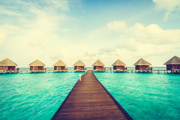 Beautiful tropical Maldives resort Royalty Free Stock Images
