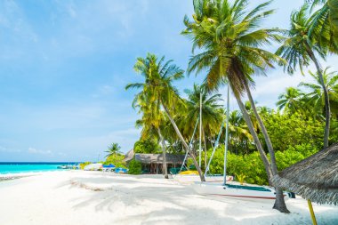 Güzel tropikal Maldivler resort