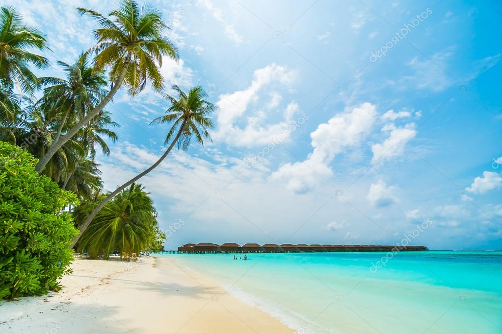 Beautiful Tropical Maldives Resort Stock Photo C Mrsiraphol