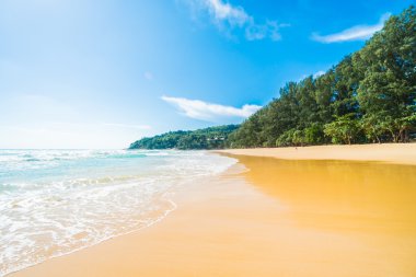 Güzel tropikal plaj ve deniz