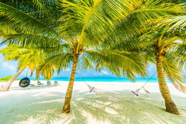 美丽的热带马尔代夫度假胜地 — 图库照片