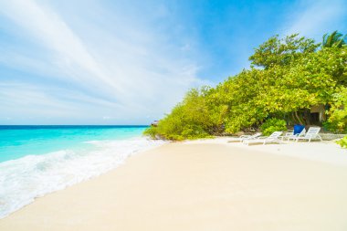 Güzel tropikal Maldivler resort