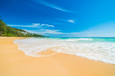 Güzel tropikal plaj ve deniz