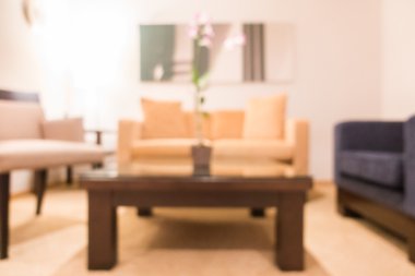 Soyut bulanıklık oturma odası