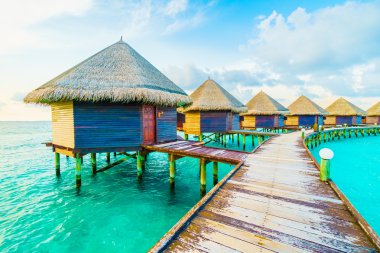 Güzel tropikal Maldivler resort