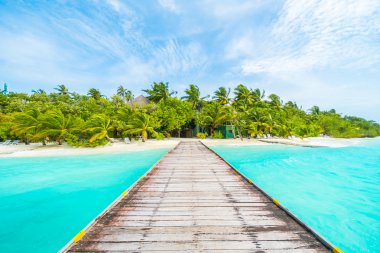 Güzel tropikal Maldivler resort
