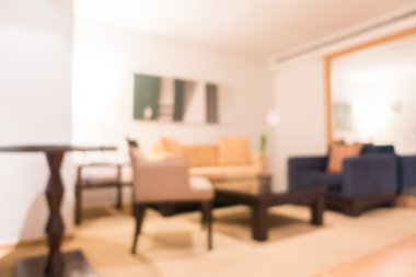 Soyut bulanıklık oturma odası