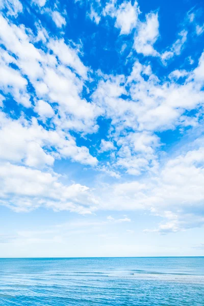 White cloud on blue sky and sea Stock Picture